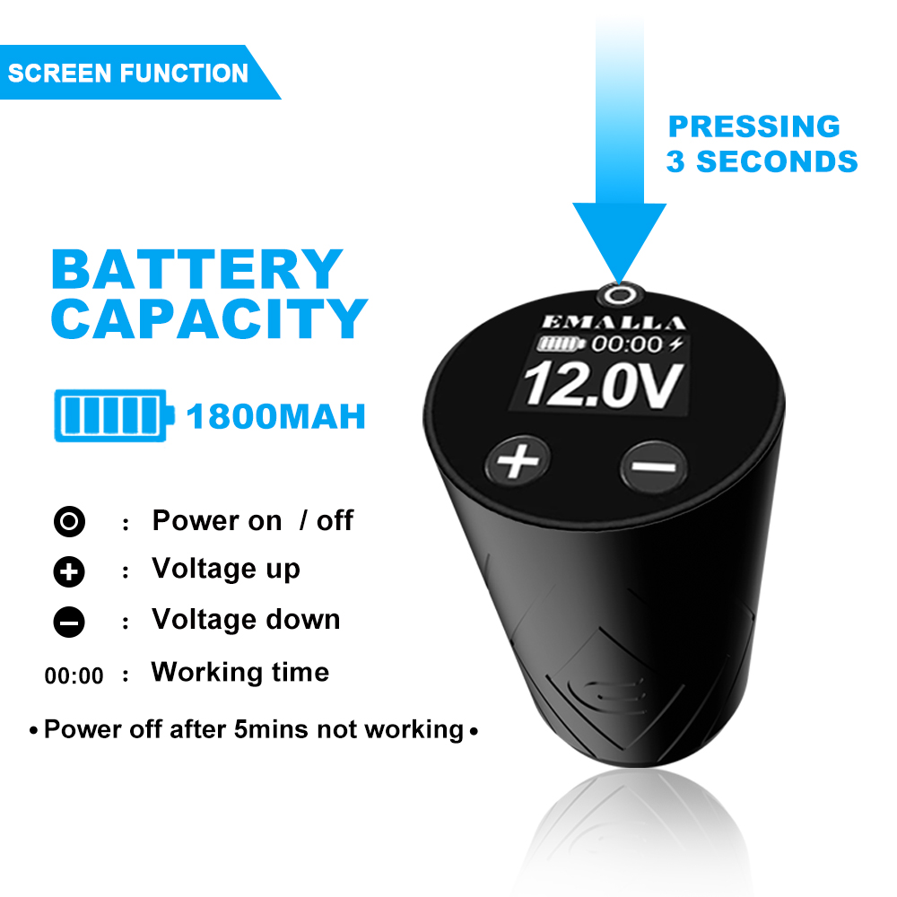 EMALLA GRAND Wireless Pen Machine 2 Battery Pack