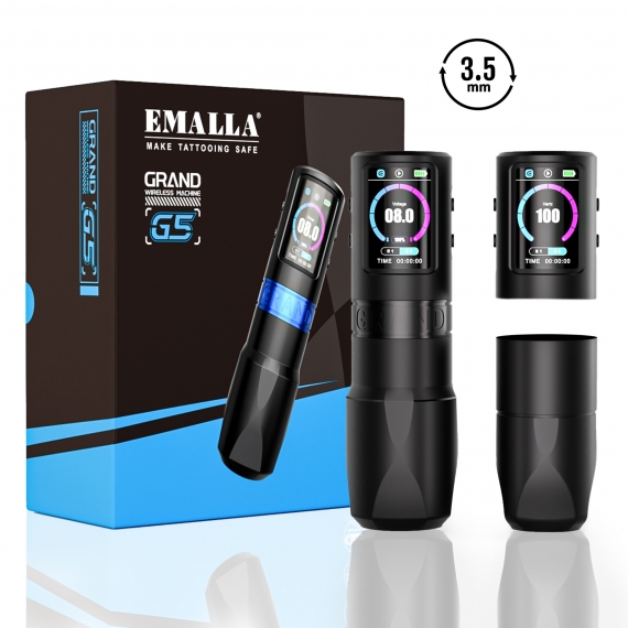 EMALLA GRAND G5 WIRELESS PEN MACHINE 2 Batteries+2 Grips Pack (3.5MM)