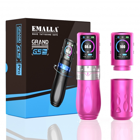 EMALLA GRAND G5 PRO Wireless Pen Machine 2 Batteries+2 Grips Pack