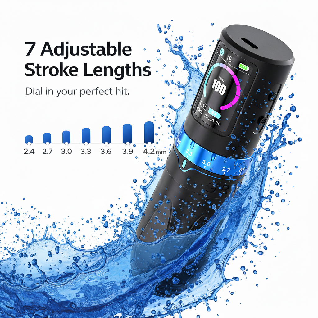 EMALLA GRAND G5 PRO Adjustable Strokes Wireless Pen Machine (Black)