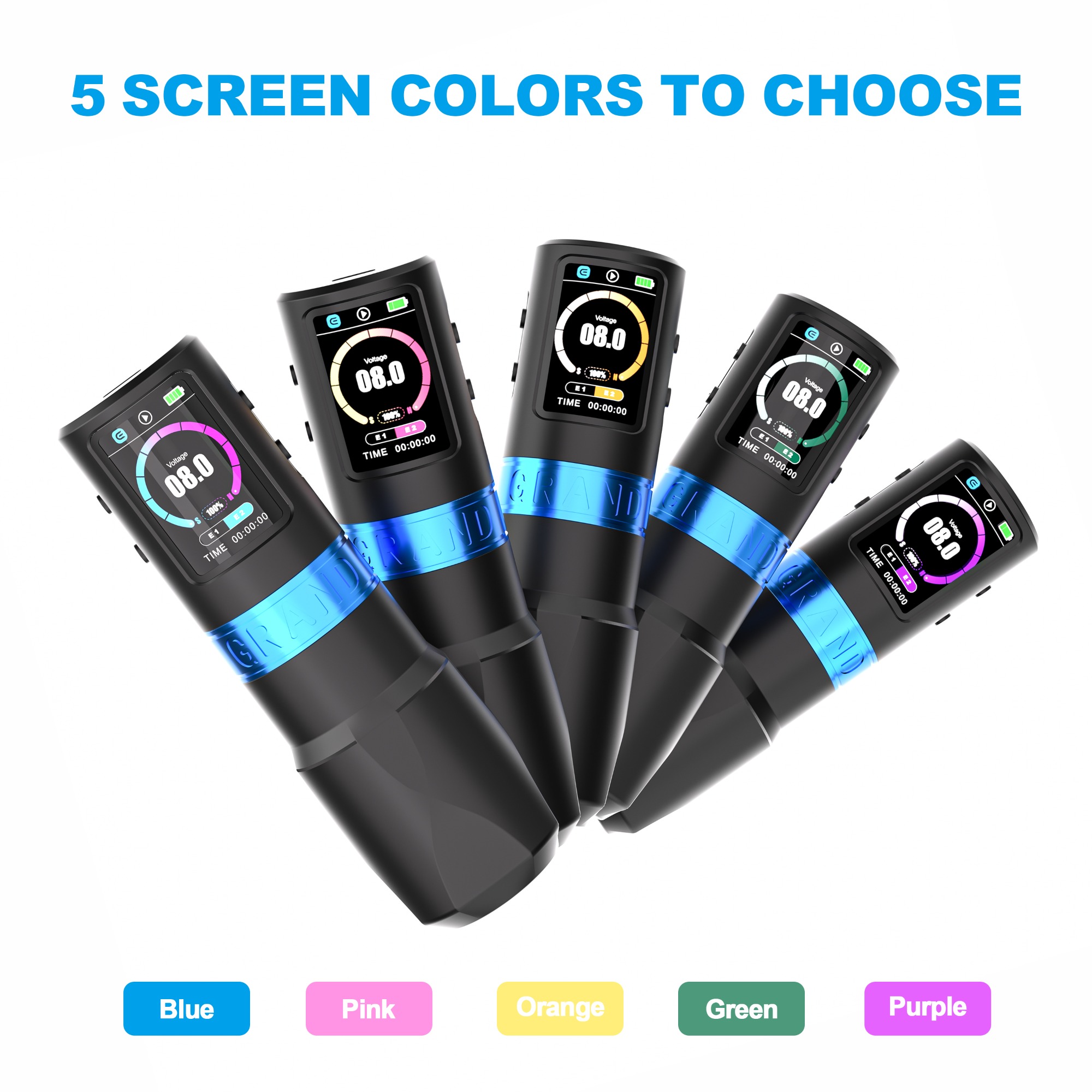 EMALLA GRAND G5 WIRELESS PEN MACHINE 2 Batteries+2 Grips Pack (4.2MM)