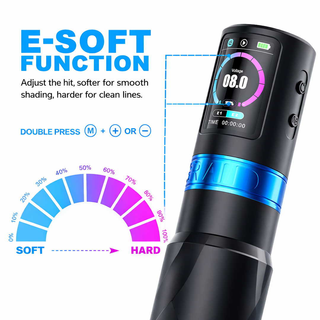 EMALLA GRAND G5 WIRELESS PEN MACHINE 2 Batteries+2 Grips Pack (3.5MM)