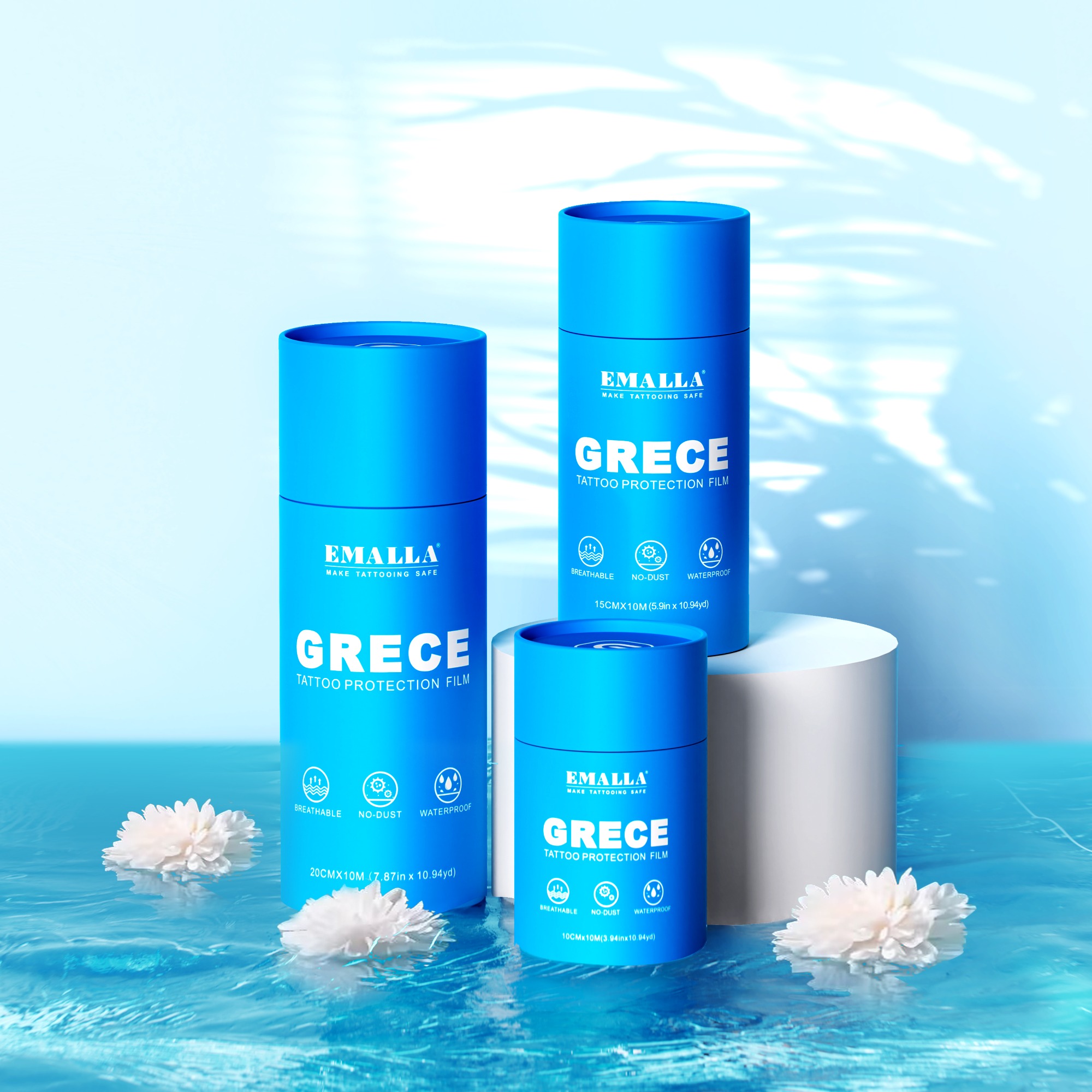 EMALLA GRECE 0.02MM MATTE TATTOO PROTECTION FILM ROLL (20CMX10M)