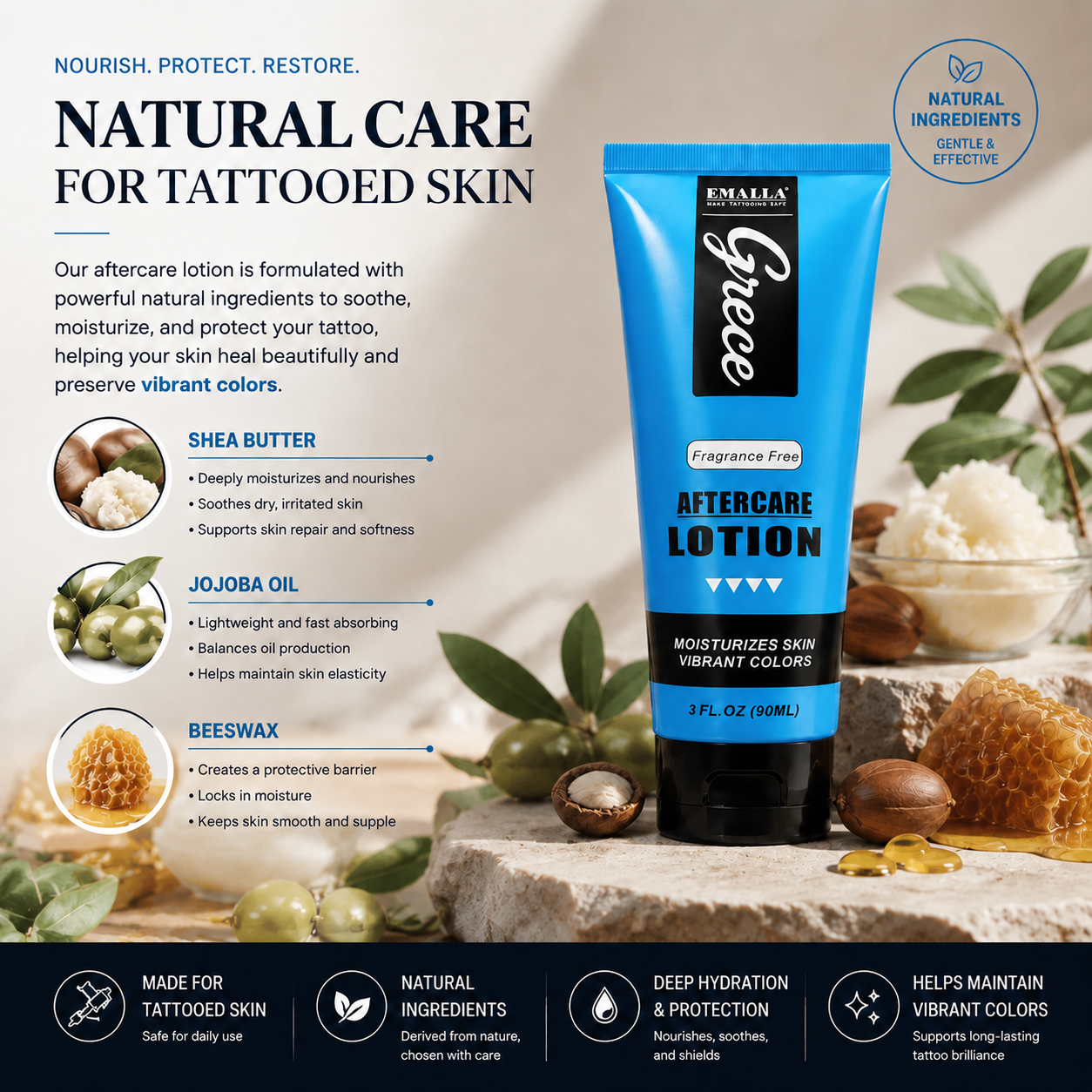 EMALLA GRECE Daily Aftercare Lotion (90ML)